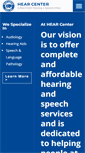 Mobile Screenshot of hearcenter.org