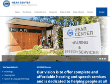 Tablet Screenshot of hearcenter.org